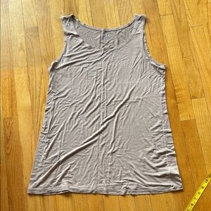 LOGO by Lori Goldstein pinky/grey Tank Top Large